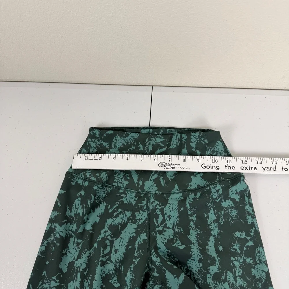 Nike One High-Waisted 7/8 Printed Leggings‎ Women's S Green FZ3229-338 NWT